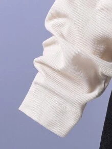 SHEIN Bé Trai Jackets Nút phía trước Khối Màu Giải trí - Nhiều màu - Xem 3