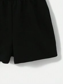 SHEIN 男嬰素色背心上衣和短褲和包 - 彩色 - 查看 6