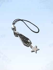ROMWE Dây điện thoại trang trí ngôi sao - Bạc - Xem 2