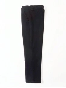 Pantalones de traje formal ajustado para niños, adecuados para recitales de piano, eventos escolares, bodas, fiestas de cumpleaños, etc. Confeccionados para adolescentes, color negro, tallas de 4 a 16 años - Negro - Ver 5