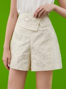 MOTF PREMIUM FOLDOVER WAIST JACQUARD SHORTS