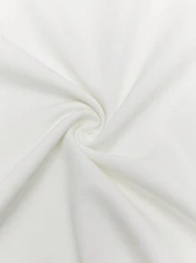 BizChic 素色腰帶喇叭半身裙 - 白色 - 查看 3