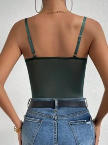 Chiquease Bustier Cami Body mit Spitze