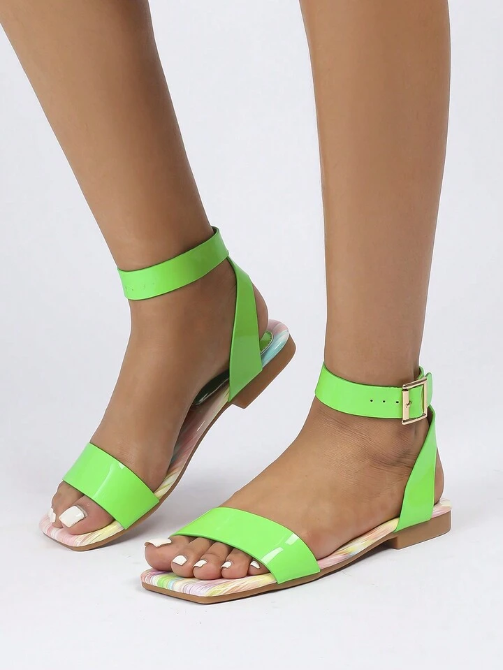 Discover 128+ lime green flat sandals super hot netgroup.edu.vn