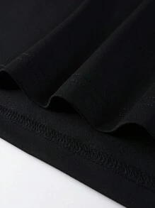 Manfinity Homme Men Letter Graphic Polo Shirt - Black - View 3