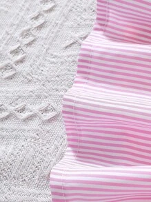 Đứa bé gái In sọc Khối màu Váy sơ mi & Cái túi - Nhiều màu - Xem 5