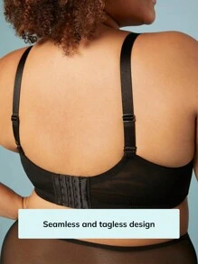 LUVLETTE Plus Dream Curve Air Full Coverage T-Shirt Bra - Black - View 6