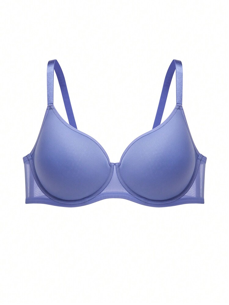 LUVLETTE Sujetador tipo camiseta de cobertura total Curva Ensueño Talla Grande - Morado - Añade 9