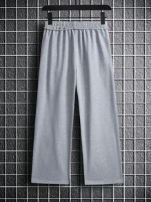 Manfinity Hypemode Men Fold Pleated Detail Slant Pocket Pants - Light Grey - View 2