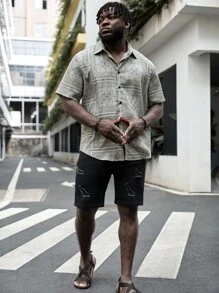 GENTILAND Áo sơ mi nam cỡ lớn - Nhiều màu - Xem 4