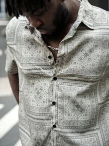 GENTILAND Áo sơ mi nam cỡ lớn - Nhiều màu - Xem 5