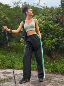 In My Nature Quần thẳng nhiều màu không thấm nước cho nữ cho các hoạt động ngoài trời, trang phục thường ngày, đi làm trong thành thị - màu đen - Xem 4