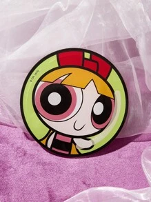 THE POWERPUFF GIRLS X SHEIN 4入组/套PMMA杯墊,卡通圖案桌墊餐桌