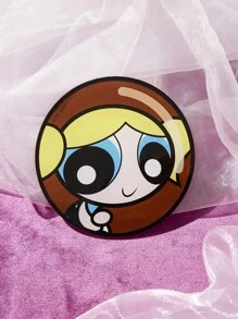 THE POWERPUFF GIRLS X SHEIN 4入组/套PMMA杯墊,卡通圖案桌墊餐桌