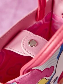 THE POWERPUFF GIRLS X SHEIN Mini Square Bag Cartoon Pattern Cute - Multicolor - View 12