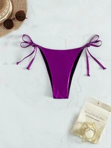 Bikini buộc dây bên hông, cho kỳ nghỉ hè ở bãi biển - Màu tím  Violet - Xem 1
