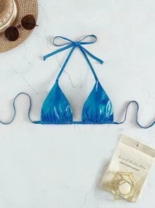 Dây Tam giác Bikini Top - Màu xanh lam - Xem 1