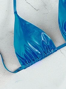 Dây Tam giác Bikini Top - Màu xanh lam - Xem 4