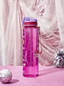 THE POWERPUFF GIRLS X SHEIN 女警主題Petg冷水瓶, 1000ml/35oz ( ) - 粉色 - 查看 5