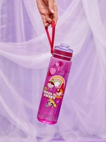 THE POWERPUFF GIRLS X SHEIN 女警主題Petg冷水瓶, 1000ml/35oz ( ) - 粉色 - 查看 6