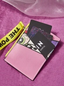 THE POWERPUFF GIRLS X SHEIN 卡通圖案卡包帶拉鍊可愛 - 彩色 - 查看 3