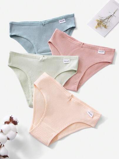 طقم لباس داخلي مضلع - 4 قطع