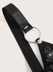 ROMWE Goth Ketten-Dekor verknüpfte Ring-BH Lingerie