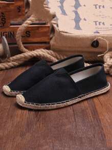 Phụ nữ Tối giản Trượt trên Căn hộ Espadrille, Căn hộ Nghỉ dưỡng - màu đen - Xem 3