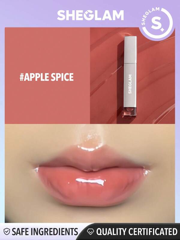 SHEGLAM Glaze Daze Lip GlossApple Spice Shiny Tinted Lip Gloss High