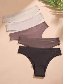 SHEIN 5件無痕內褲套裝 - 彩色 - 查看 1