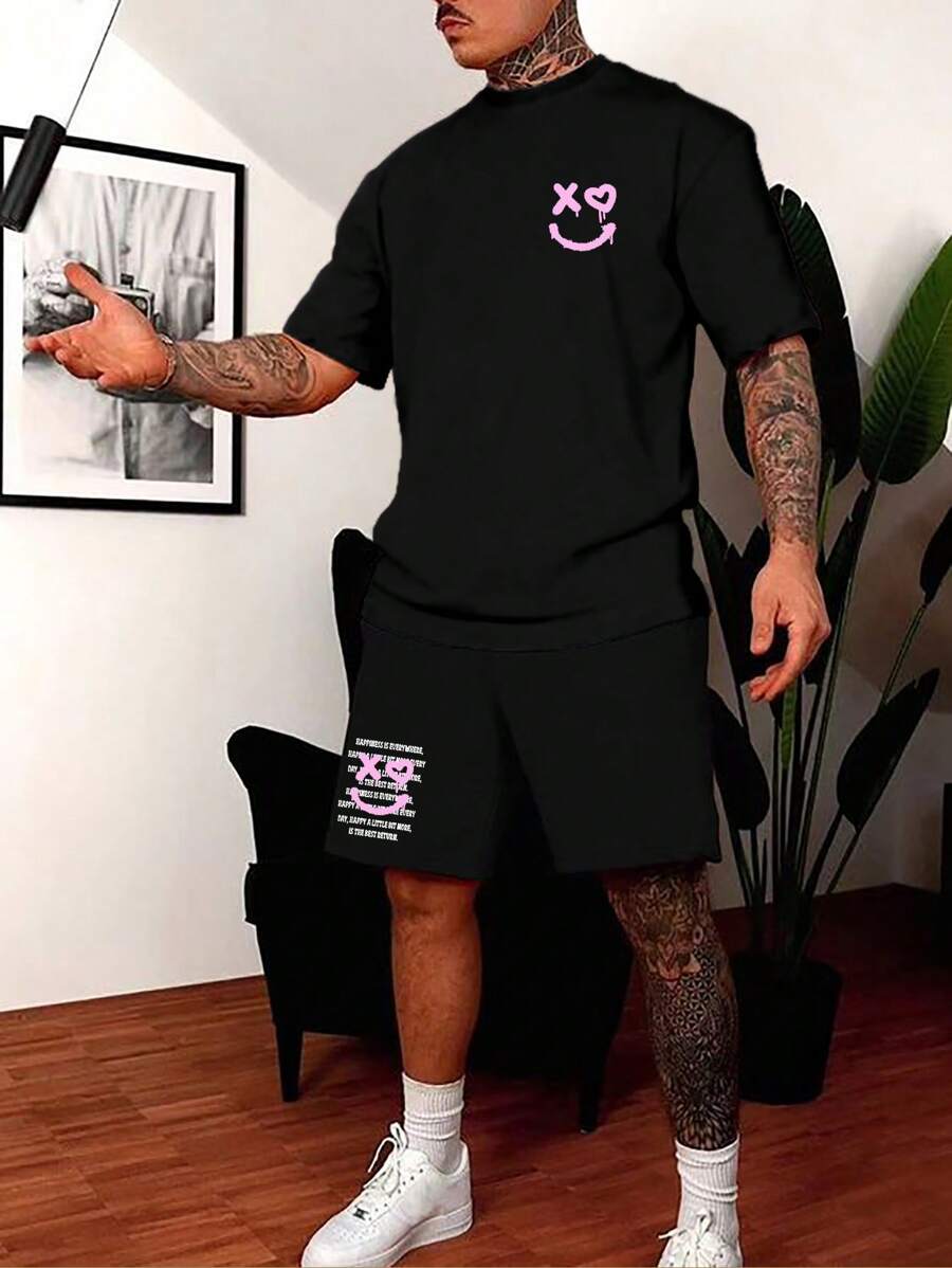 Manfinity Homme Bộ hai mảnh Nam - màu đen - Xem 1