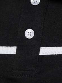 Men Two Tone Polo Shirt - Multicolor - View 4