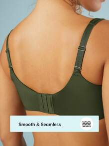 LUVLETTE Dream Curve Support + Plunge T-Shirt Bra - Green - View 4
