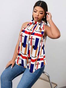 Hơn In Địa lý Nút ven Áo sơ mi - Nhiều màu - Xem 3