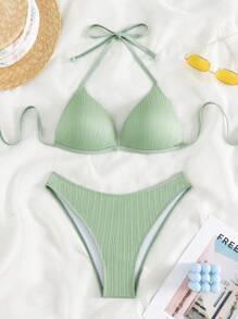 Bañador bikini halter - verde menta - Ver 1