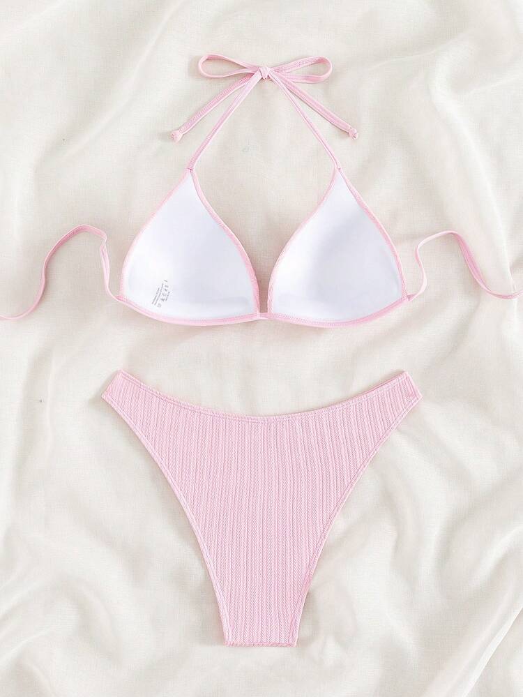 Summer Beach Halter Bikini Set