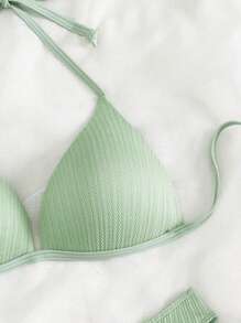 Bañador bikini halter - verde menta - Ver 4