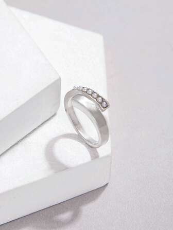 1 Stück Ring mit Elegant Zinklegierung, Kunstperle Dekor, Für Frauen für Date Geschenk