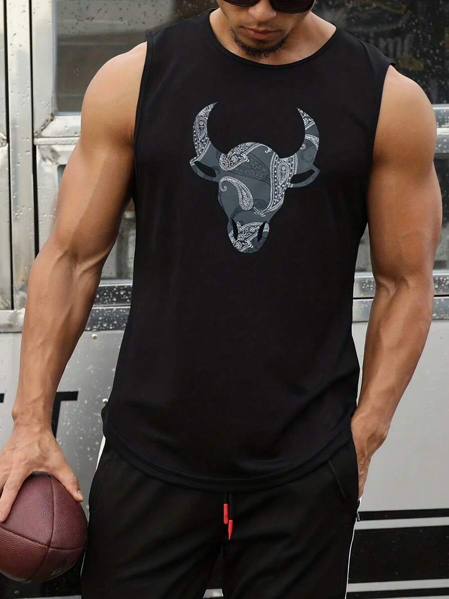 Manfinity LEGND Áo thun & Áo lót Nam Thú vật Giải trí - màu đen - Xem 1