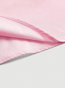 SHEIN MOD Ruched Bust Knot Front Shirred Back Puff Sleeve Dress - Baby Pink - View 7