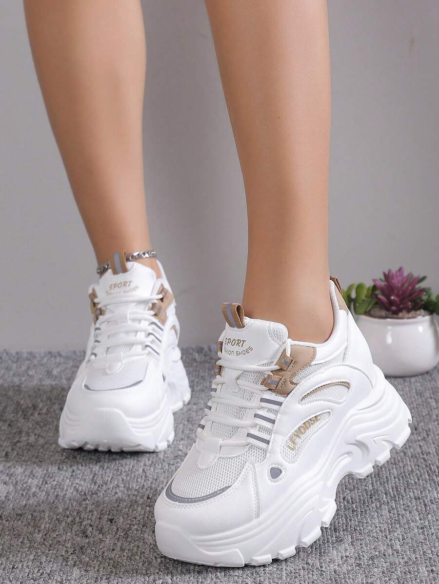 sporty wedge sneakers