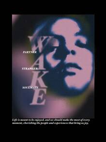 SHEIN EZwear Slogan & Figure Graphic Drop Shoulder Sweatshirt - Black - View 8