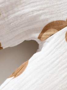 男嬰小熊印花連體衣和褲子和圍兜和手套和帽套裝 - 白色 - 查看 7