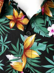 NITAGUT Áo sơ mi Nam Nút phía trước Nhiệt đới Boho - Nhiều màu - Xem 4