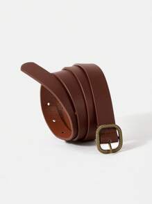 BizChic 1 Thắt lưng thời trang khóa vuông cho nữ cho cuộc sống hàng ngày - màu nâu - Xem 7