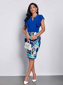 SHEIN Clasi 滿版印花半身裙 - 彩色 - 查看 4