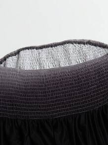 Celure Plus Ombre Ruffle Hem Tube Top - Multicolor - View 7