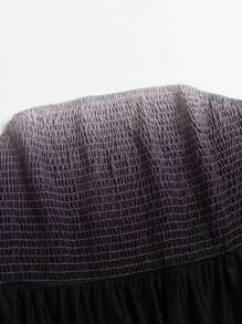 Celure Plus Ombre Ruffle Hem Tube Top - Multicolor - View 8