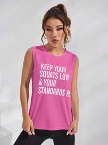 Easithlete Twist Cut Out Back Sports Tank Top Without Tube Topworkout Tank Top - Pink - View 3