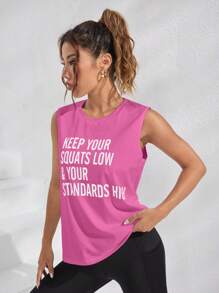 Easithlete Twist Cut Out Back Sports Tank Top Without Tube Topworkout Tank Top - Pink - View 6